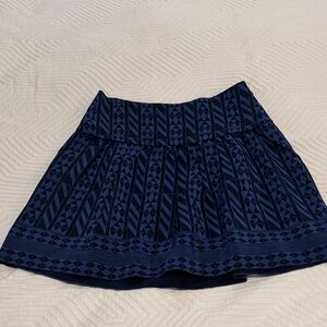 Madewell Women’s Skyline geometric print mini skirt made of 100% silk